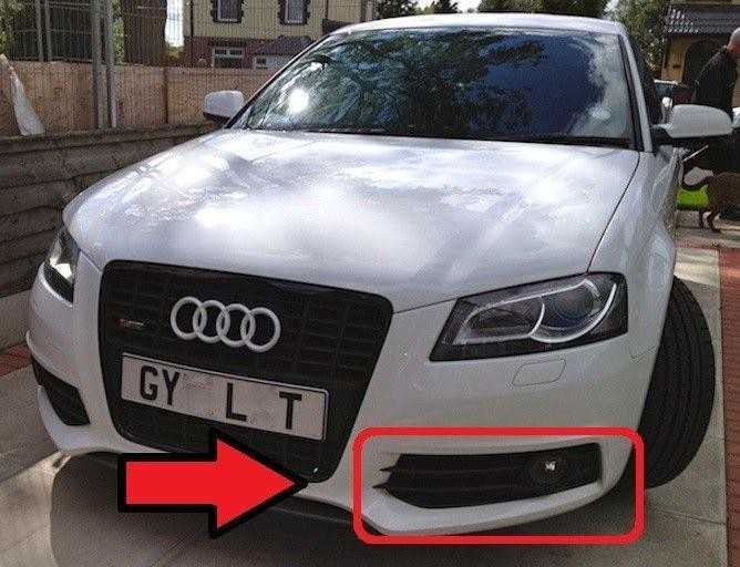 VAG NAUJAS AUDI A3 8P 08-13 S-LINE ORIGINALUS KAIRĖS PUSĖS RADIATORIAUS GROTELĖS Juodas ŽIBINTO APDAILOS ELEMENTAS
