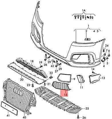 VAG NAUJAS AUDI RSQ3 8UB ORAŠTAS GROTELĖS JUODAI BLIZGUS 8U0807682MT94 ORIGINALUS