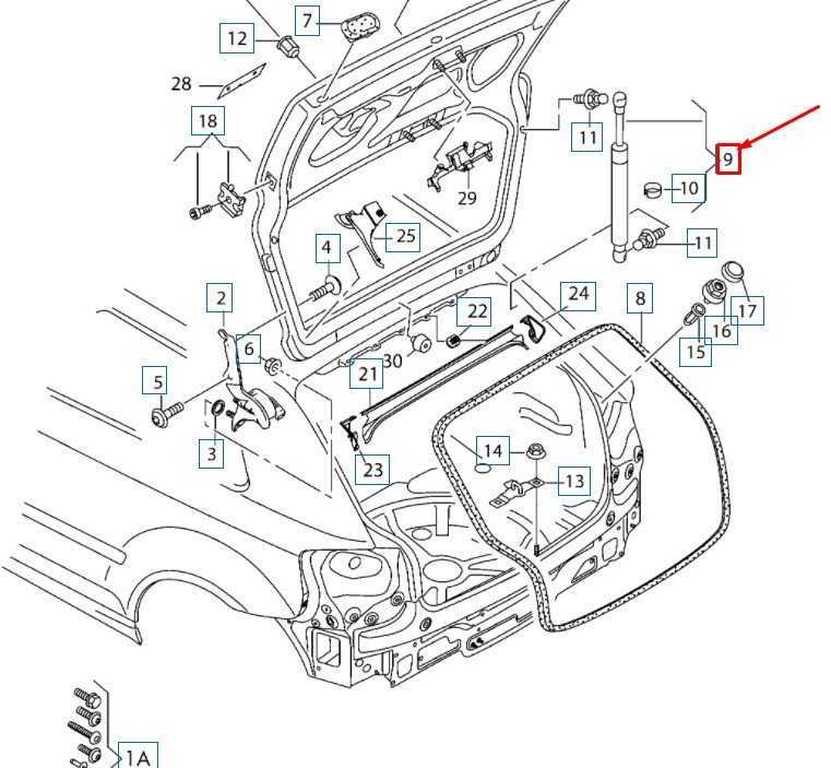 VAG NAUJAS OEM AUDI A3 8P GALINIS DANGTIS DUJŲ PILDYTAS STOVAS 8P3827552E ORIGINALUS