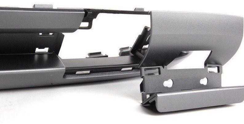VAG Naujas OEM Audi A3 Galinis Bamperio Difuzorius Apdaila Dviguba Vamzdžio Pilka S Linija 8P0807434F1RR