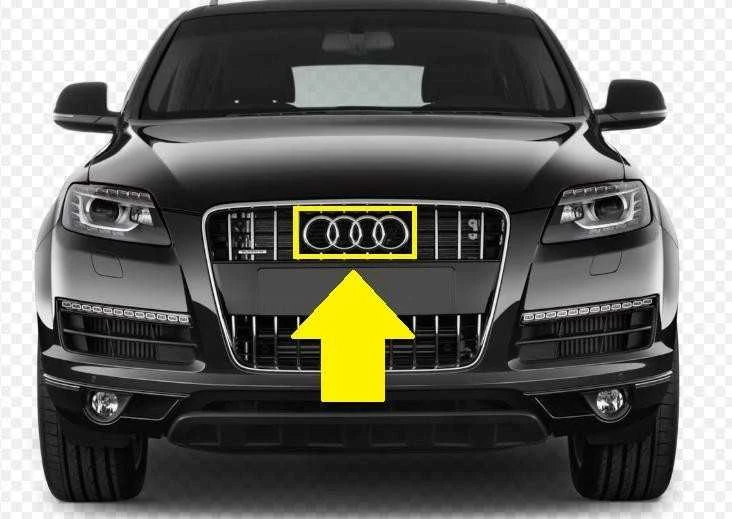 VAG Naujas OEM AUDI Q7 2016-2017 Audi žiedų emblema chromuota priekinė emblema 4M0853605 2ZZ