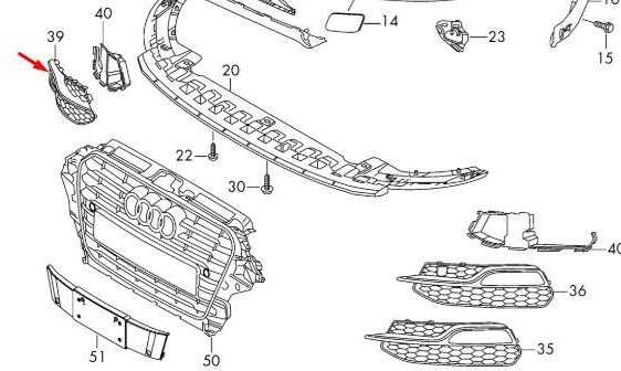 VAG Naujas originalus A3 2013-2016 priekinis apatinis bamperio rūko žibinto groteles dešinė 8V3807682A9B9