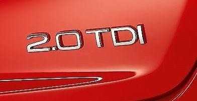 VAG NAUJAS ORIGINALUS AUDI A3 A4 A5 A6 TT 2.0TDI BAGAŽO EMBLEMA ŽENKLAS CHROMAS 8P0853743G 2ZZ