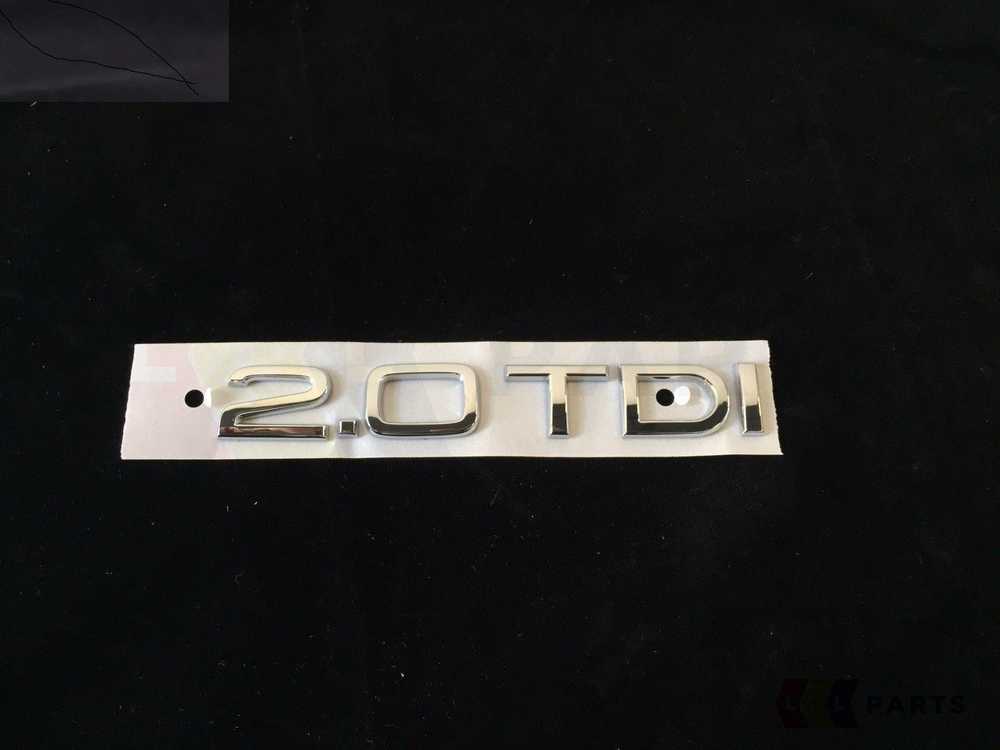VAG NAUJAS ORIGINALUS AUDI A3 A4 A5 A6 TT 2.0TDI BAGAŽO EMBLEMA ŽENKLAS CHROMAS 8P0853743G 2ZZ