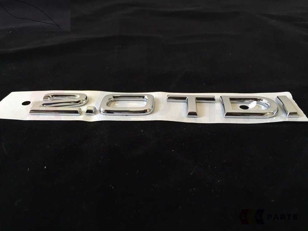 VAG NAUJAS ORIGINALUS AUDI A3 A4 A5 A6 TT 2.0TDI BAGAŽO EMBLEMA ŽENKLAS CHROMAS 8P0853743G 2ZZ