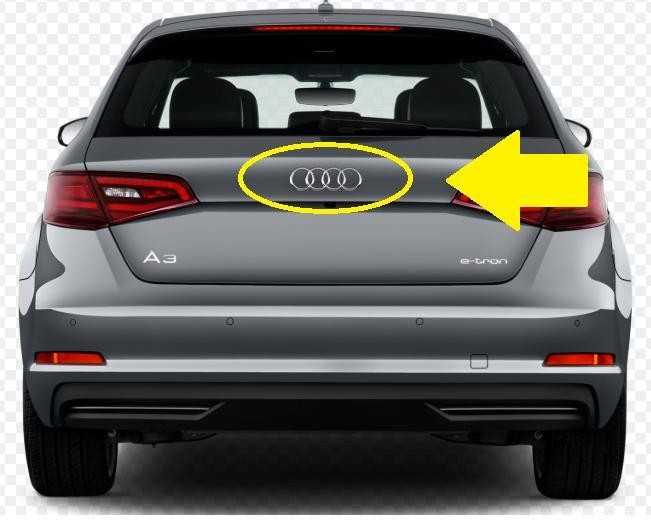 VAG Naujas originalus AUDI A3 galinės bagažinės AUDI ženklelis emblema 8V7853742 2ZZ OEM