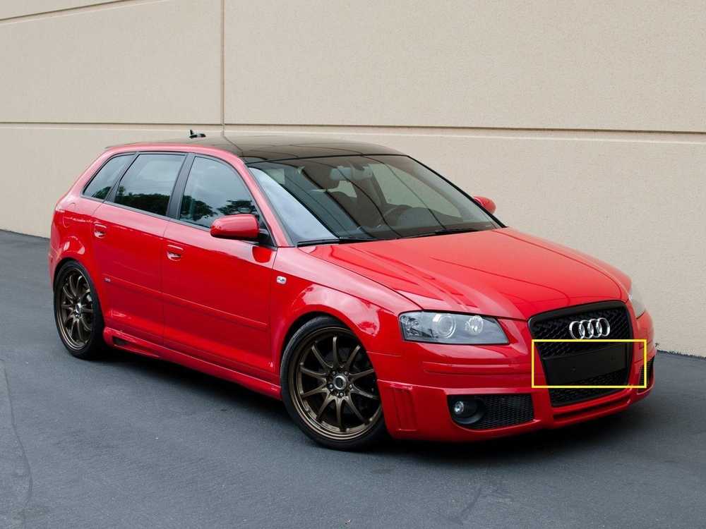 VAG NAUJAS ORIGINALUS AUDI A3 PRIEKINIS BUFERIS NUMERIO PLOKŠTĖS PAGRINDAS 8P4807285G 1QP