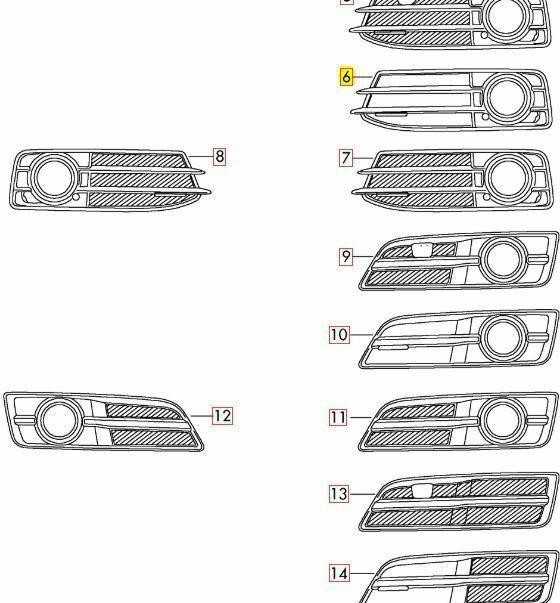 VAG Naujas originalus AUDI A3/S3 (09-13) priekinis bamperis kairysis rūko žibinto groteles OEM