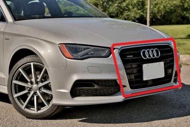VAG Naujas originalus AUDI A3/S3 (2013-2017) priekinis bamperio radiatoriaus groteles 8V3853651T94 OEM