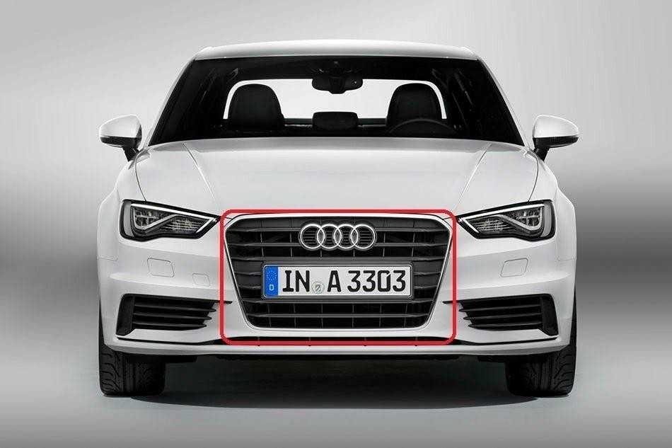 VAG Naujas originalus AUDI A3/S3 (2013-2017) priekinis bamperio radiatoriaus groteles 8V3853651T94 OEM