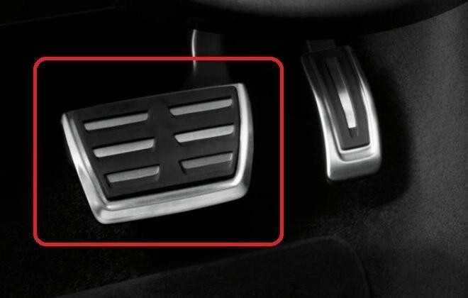VAG Naujas originalus AUDI A4 A5 A6 A7 A8 Q5 RS7 RS6 stabdžių pedalo dangtelis iš šlifuoto aliuminio OEM