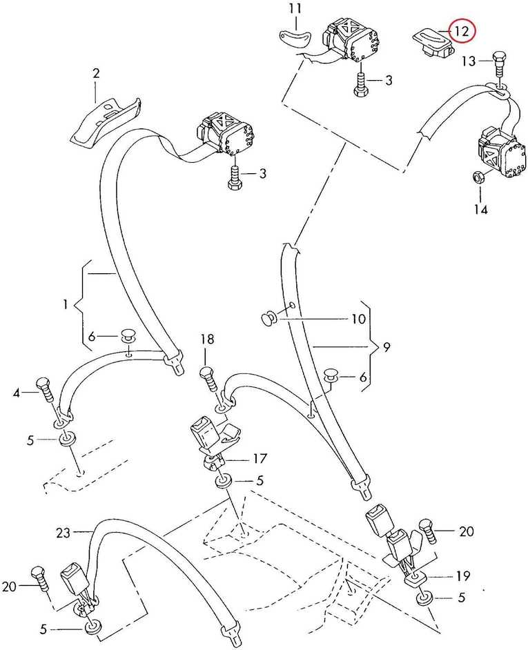 VAG Naujas originalus AUDI A4 A5 A6 A7 sėdynės viršutinės tvirtinimo dangtelis juodas 8K08577634PK OEM