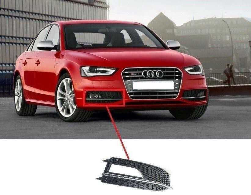 VAG Naujas originalus AUDI A4 S4 priekinis bamperis apatinis dešinysis groteles 8K0807682P01C OEM