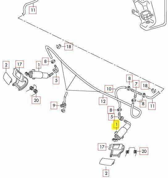 VAG Naujas originalus AUDI A5 S5 08-11 dešinės pusės priekinio žibinto plovimo purkštukas 8T0955102B
