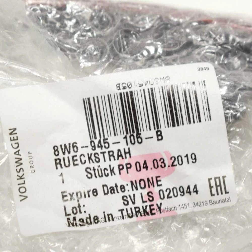VAG NAUJAS ORIGINALUS AUDI A5 S5 16- GALINIS BAMPEKLYS ATSPINDYS KAIRĖS PUSĖS 8W6945105B