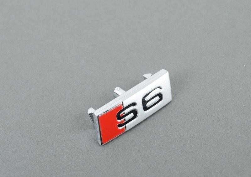 VAG Naujas originalus Audi A6 S-Line vairo ratukas \"S6\" emblemos ženkliukas 4G04196852ZZ OEM