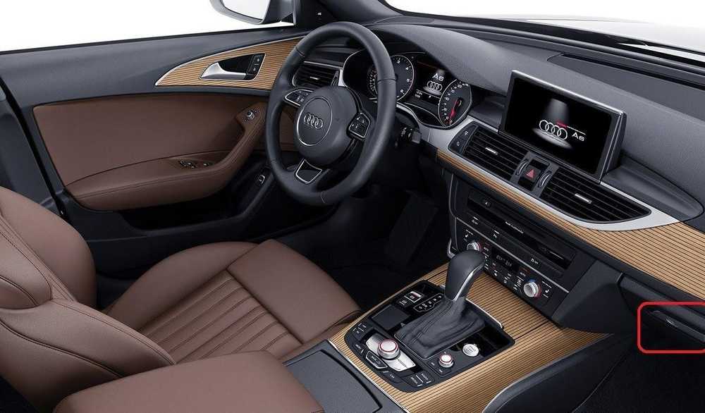 VAG Naujas originalus AUDI A6/S6/RS6 A7/RS7 LHD vidinis pirštinės dėžutės užrakto rankenėlė OEM