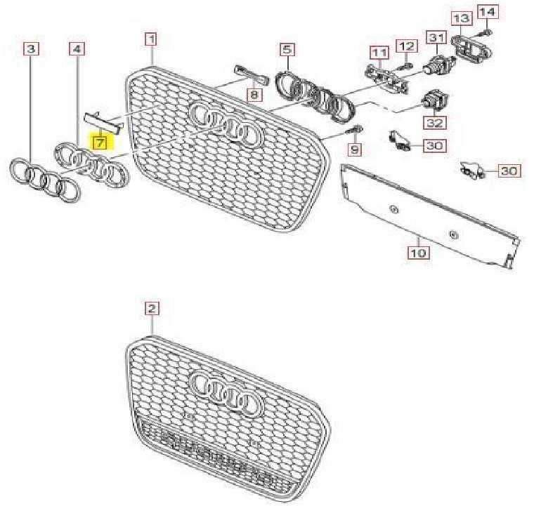 VAG NAUJAS ORIGINALUS AUDI A6 S6 RS6 CHROMO RS6 PRIEKINIS GROTELIŲ ŽENKLAS EMBLEM 4G0853736D 2ZZ