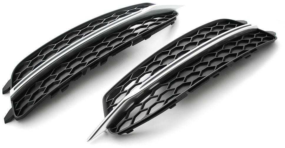 VAG Naujas originalus AUDI A6/S6 S-Line priekinis bamperis kairysis apatinis groteles 4G0807681J01C OEM