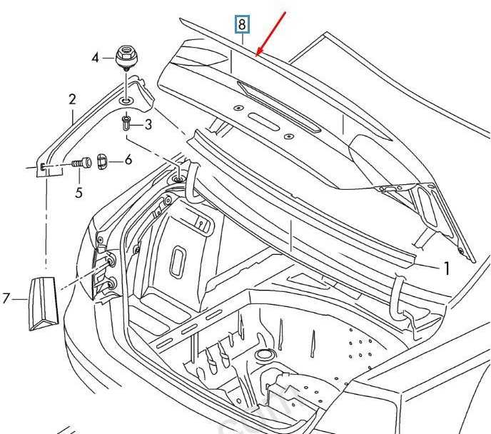 VAG NAUJAS ORIGINALUS AUDI A8 D4 2014 - 2017 GALINIS BAGAŽO CHROMO APDAILOS PROFILIS 4H0853927B2ZZ