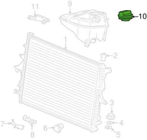 VAG Naujas originalus Audi dangtis 1C9121321 OEM
