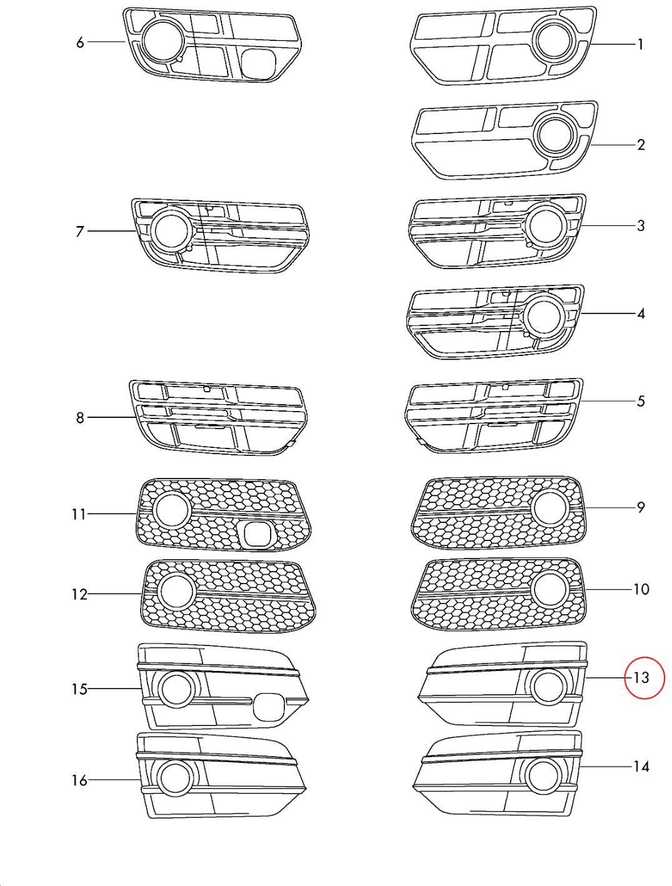 VAG Naujas originalus AUDI Q5 8R priekinis dešinysis rūko žibinto groteles 8R0807681G01C 2015 OEM