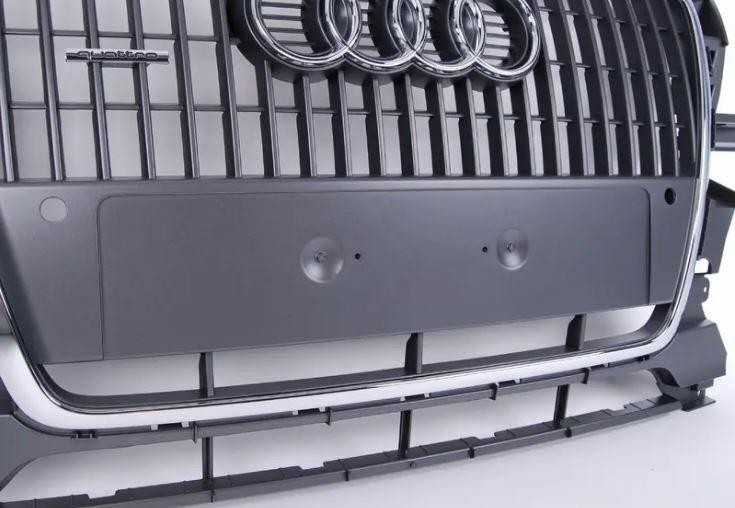 VAG Naujas originalus Audi Q5 8R priekinis radiatoriaus groteles akmens pilkos spalvos Quattro 8R0853651A1QP