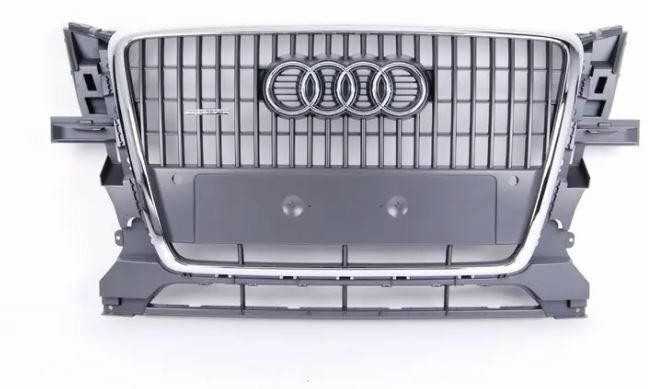 VAG Naujas originalus Audi Q5 8R priekinis radiatoriaus groteles akmens pilkos spalvos Quattro 8R0853651A1QP