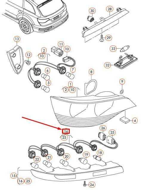 VAG NAUJAS ORIGINALUS AUDI Q7 07-16 GALINIS APATINIS ŽIBINTO KORPUSAS SU LAIDAI