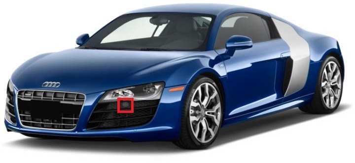 VAG Naujas originalus AUDI R8 dangtis transporto priemonėms su žibintų plovimo sistema 42080775101C