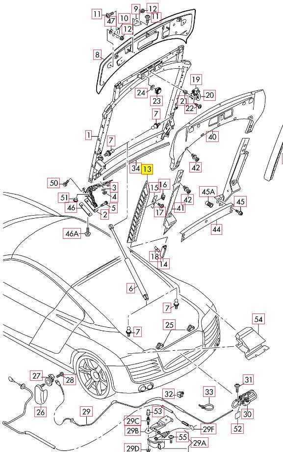 VAG Naujas originalus AUDI R8 V8 (07-15) galinės variklio skyriaus dangtis dešinysis groteles 420827950B3FZ