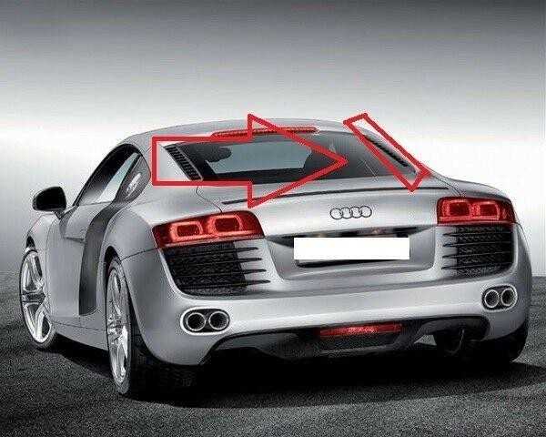 VAG Naujas originalus AUDI R8 V8 (07-15) galinės variklio skyriaus dangtis dešinysis groteles 420827950B3FZ