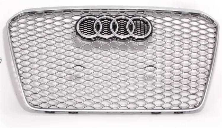 VAG Naujas originalus Audi RS5 priekinis bamperio centrinis groteles aliuminis matinė 8T0853651JMOJ OEM