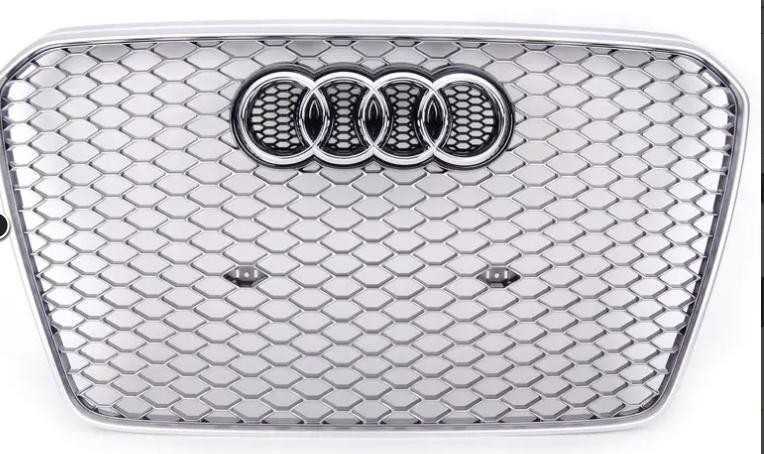 VAG Naujas originalus Audi RS5 priekinis bamperio centrinis groteles aliuminis matinė 8T0853651JMOJ OEM