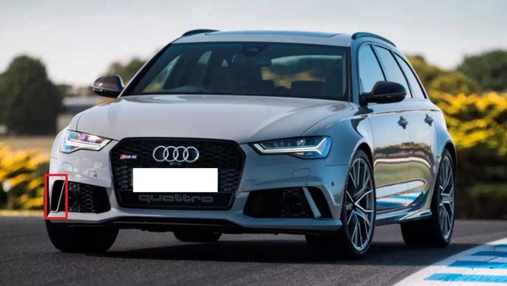 VAG Naujas originalus Audi RS6 13-16 priekinis dešinysis bamperio šoninis ventiliacijos groteles 4G0807679T94 OEM