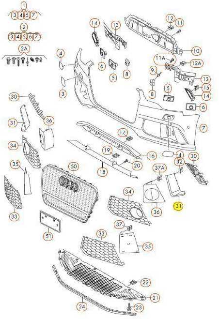 VAG Naujas originalus Audi RS6 13-16 priekinis kairysis aliuminio-matinis grotelių dangtis 4G0807795AP6
