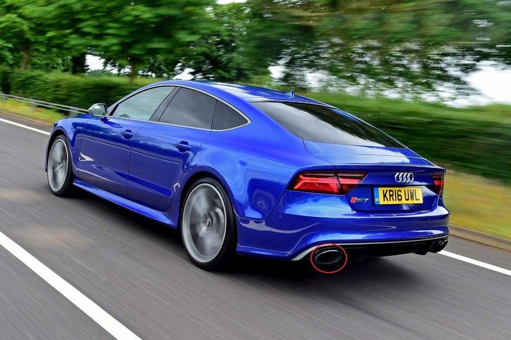 VAG Naujas originalus AUDI RS7 (14-17) galinis kairysis juodas chromuotas išmetimo antgalis 4G8253823A