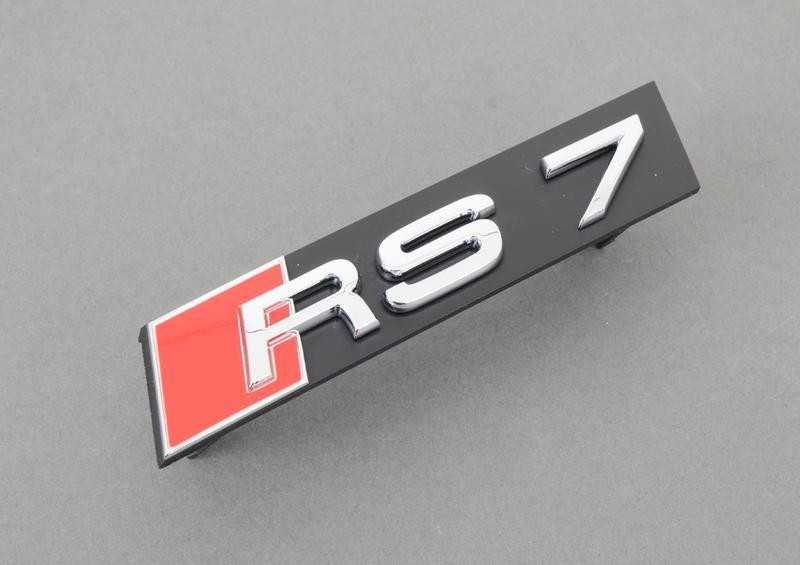 VAG Naujas originalus AUDI RS7 Sportback 4GA 4GF chromuotas RS7 emblema 4G8853736D 2ZZ OEM