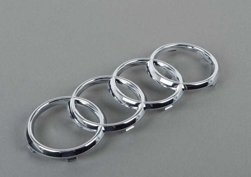 VAG NAUJAS ORIGINALUS AUDI TT 11-14 RS3 11-13 PRIEKINIS GROTELĖS AUDI EMBLEMA CHROMAS 8J0853605