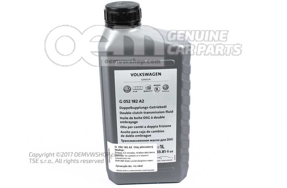 VAG NAUJAS ORIGINALUS AUDI VW SEAT SKODA DUAL CLUTCH PERDAVIMO SKUIDULYS DSG G052182A2