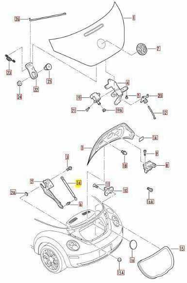VAG Naujas originalus Beetle Cabrio 03-10 galinės bagažinės dujų spyruoklė 1Y0827550F OEM