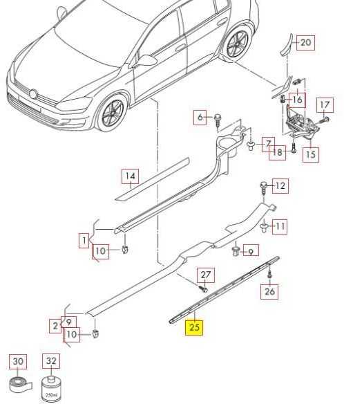 VAG Naujas originalus VOLKSWAGEN GOLF (13-17) dešinės pusės narys apdaila 5G6853860B9B9 OEM