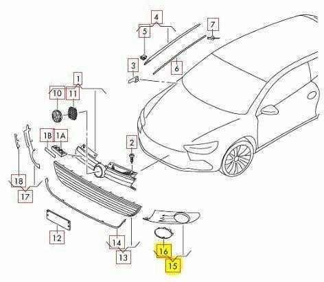 VAG Naujas originalus Volkswagen Golf Mk6 priekinis kairysis dešinysis bamperio rūko grotelių + apdailos rinkinys OEM