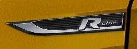 VAG Naujas originalus VOLKSWAGEN Golf R Line sparno emblema dešinė 5G0853688AQFOD OEM
