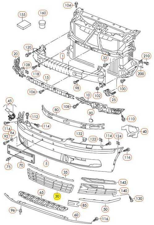 VAG Naujas originalus Volkswagen Phaeton 2011-2016 apatinis priekinis groteles 3D0853677L3FZ OEM