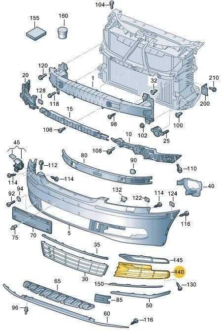 VAG Naujas originalus VOLKSWAGEN Phaeton priekinis bamperis apatinė grotelė kairė 3D0853665J3FZ OEM