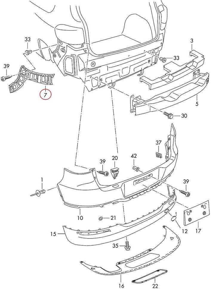 VAG NAUJAS ORIGINALUS VOLKSWAGEN TIGUAN 12-17 GALINIS BAMPEKAS DEŠINIS LAIKIKLIS 5N0807394D