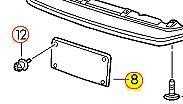VAG Naujas originalus VW Beetle Tiguan Touareg 2012-2016 priekinis numerio laikiklis OEM