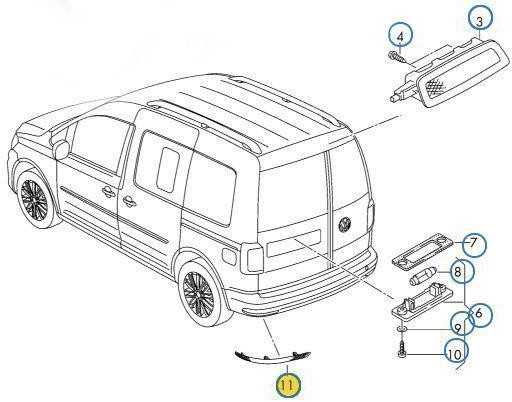 VAG NAUJAS ORIGINALUS VW CADDY 16-17 GALINIS BUFERIS KAIRĖS PUSĖS ATSPINDYS 2K5945105D