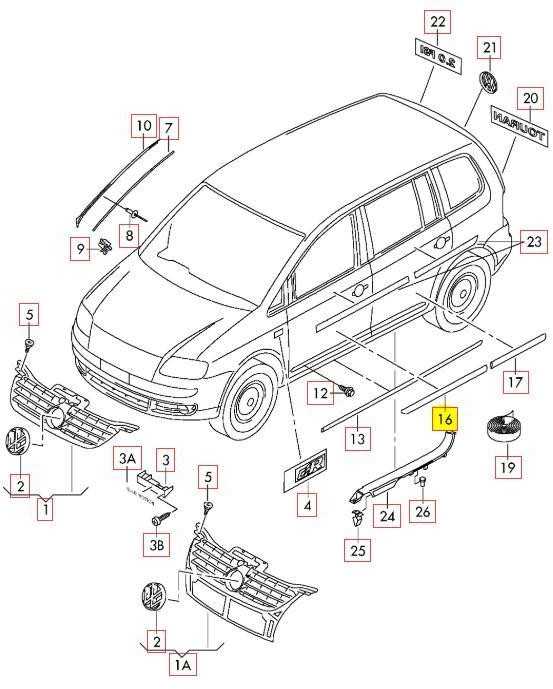 VAG Naujas originalus VW CADDY TOURAN priekinis kairės pusės durų apsauginis apdailos elementas 1T0853515E9B9